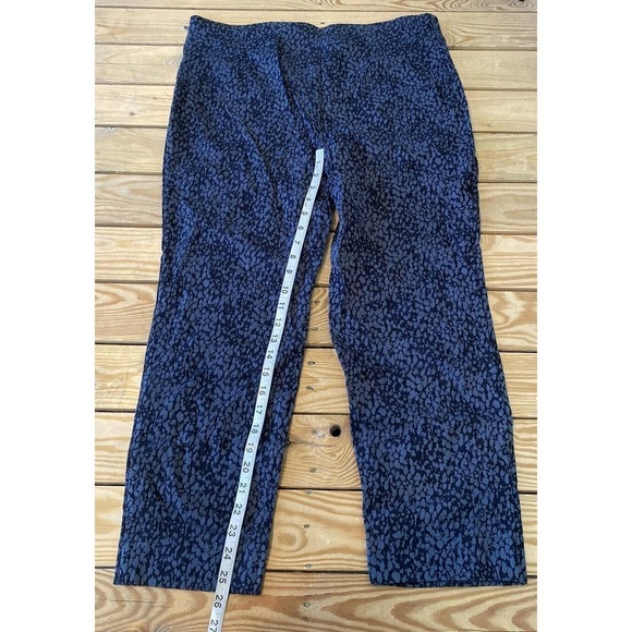 NEW Susan Graver Ultra Stretch Jacquard Ankle Pants Petite 20P Women’s Black - Picture 6 of 9